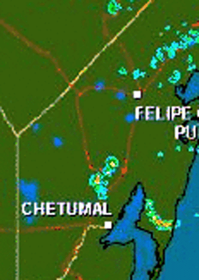 4 AM CDT Cancun Radar