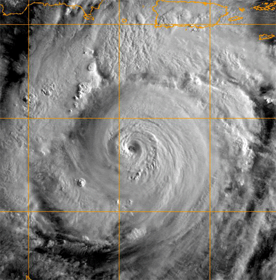 August 18, 2007 Morning Shot of Hurricane Dean